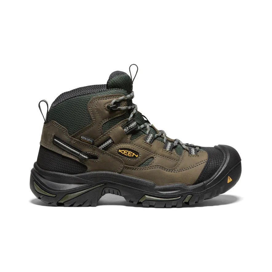 Men's Braddock Waterproof Mid (Steel Toe)  |  Gargoyle/Forest  Night Orange vacation