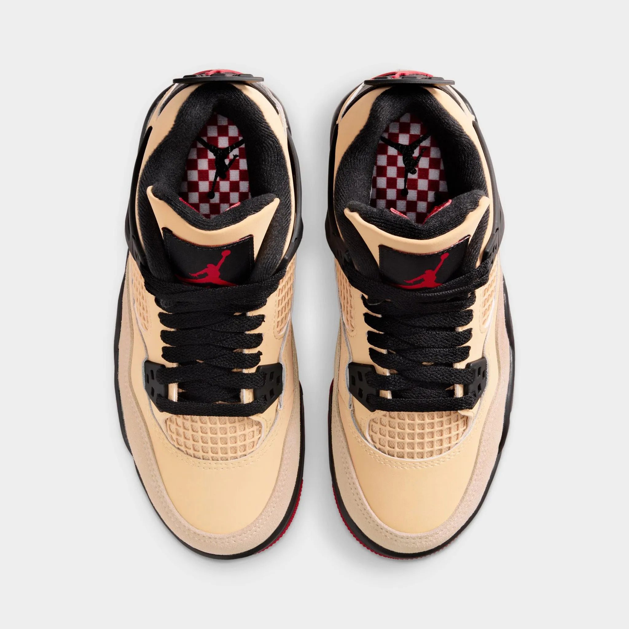 AnkleSupport Impact Resistant Midsole Jordan 4 Retro GS Fire Red / Starfish - Sesame