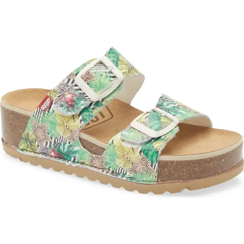 Comfortable ON FOOT AURORA BOTANICA - GREEN MULTI
