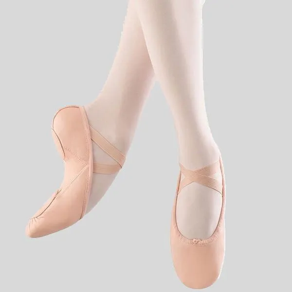 BLOCH PUMP HYBRID LEATHER BALLET SLIPPER - ADULT #S0273L buckle