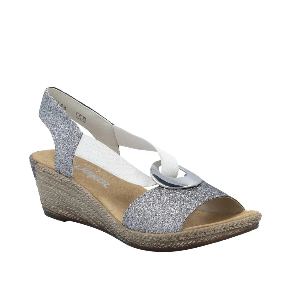 Daily Walk RIEKER FANNI SANDAL - SILVER - 624H692