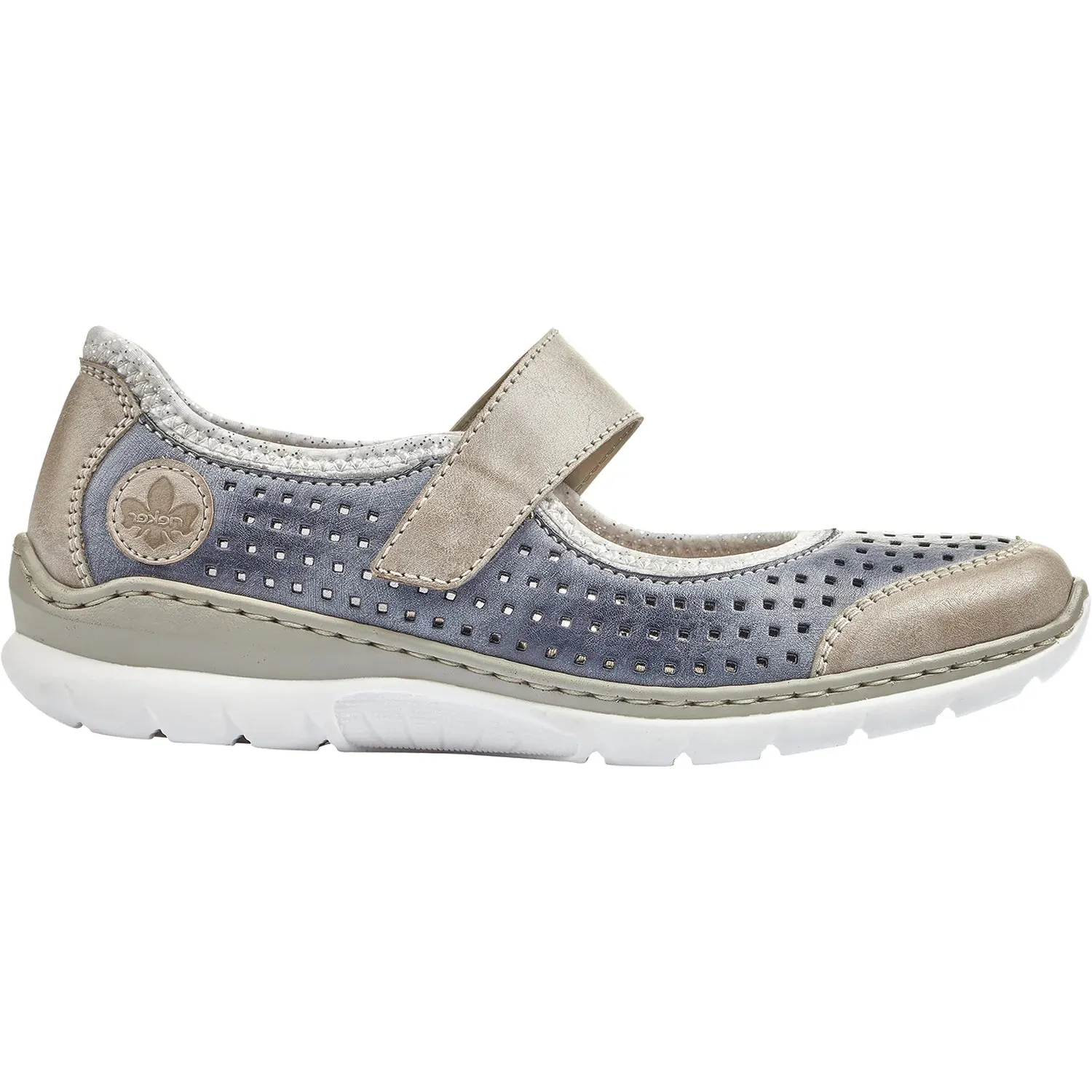 RIEKER NIKITA L32B542 - STEEL Canvas Action Ready