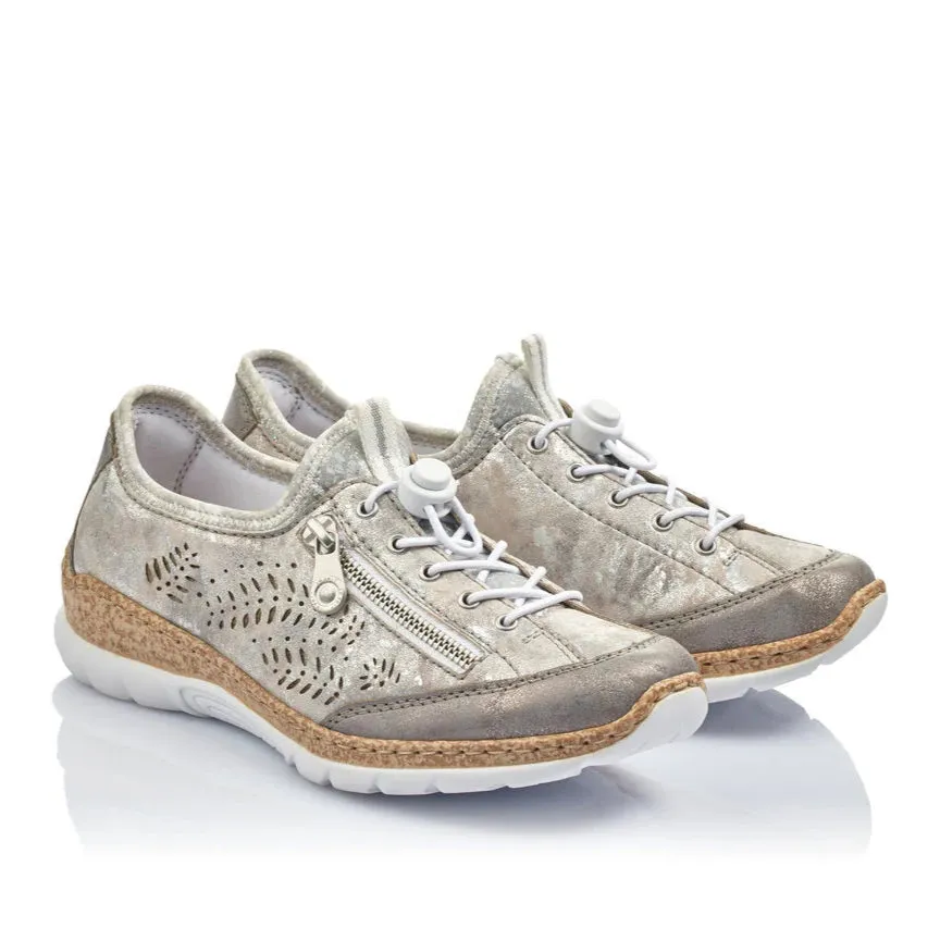 Soft Material Breathable RIEKER NIKITA N42K640 - GREY MULTI