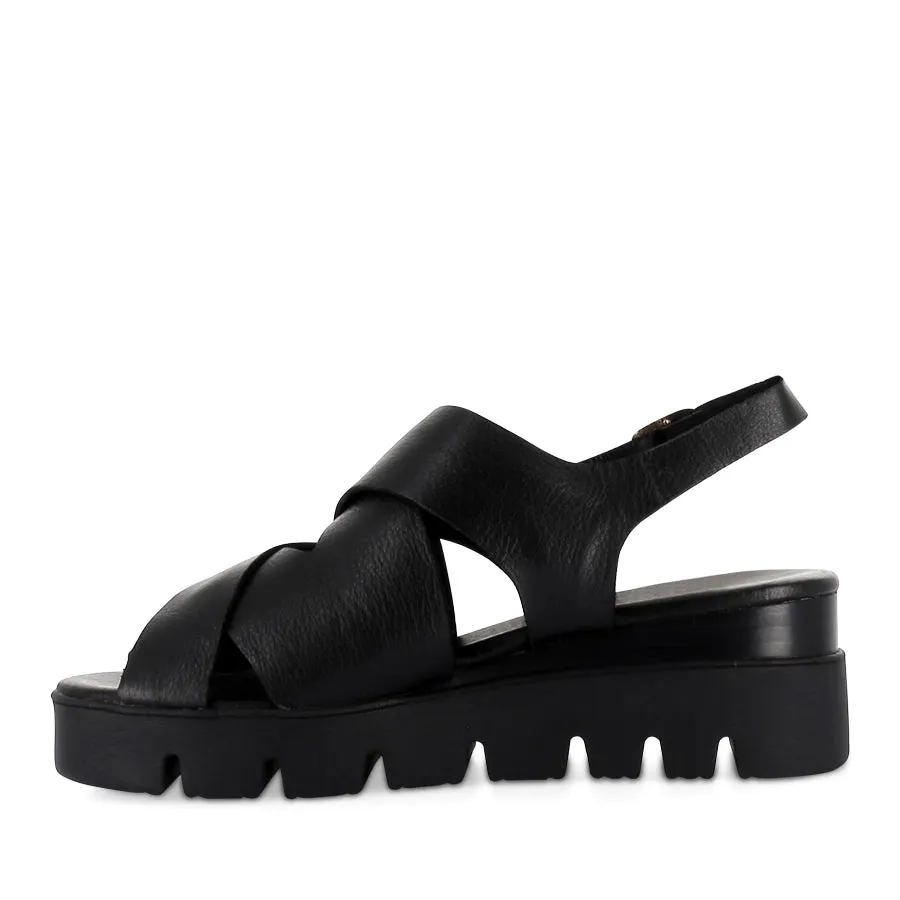Net Air Walk Control RIKU - BLACK BLACK LEATHER