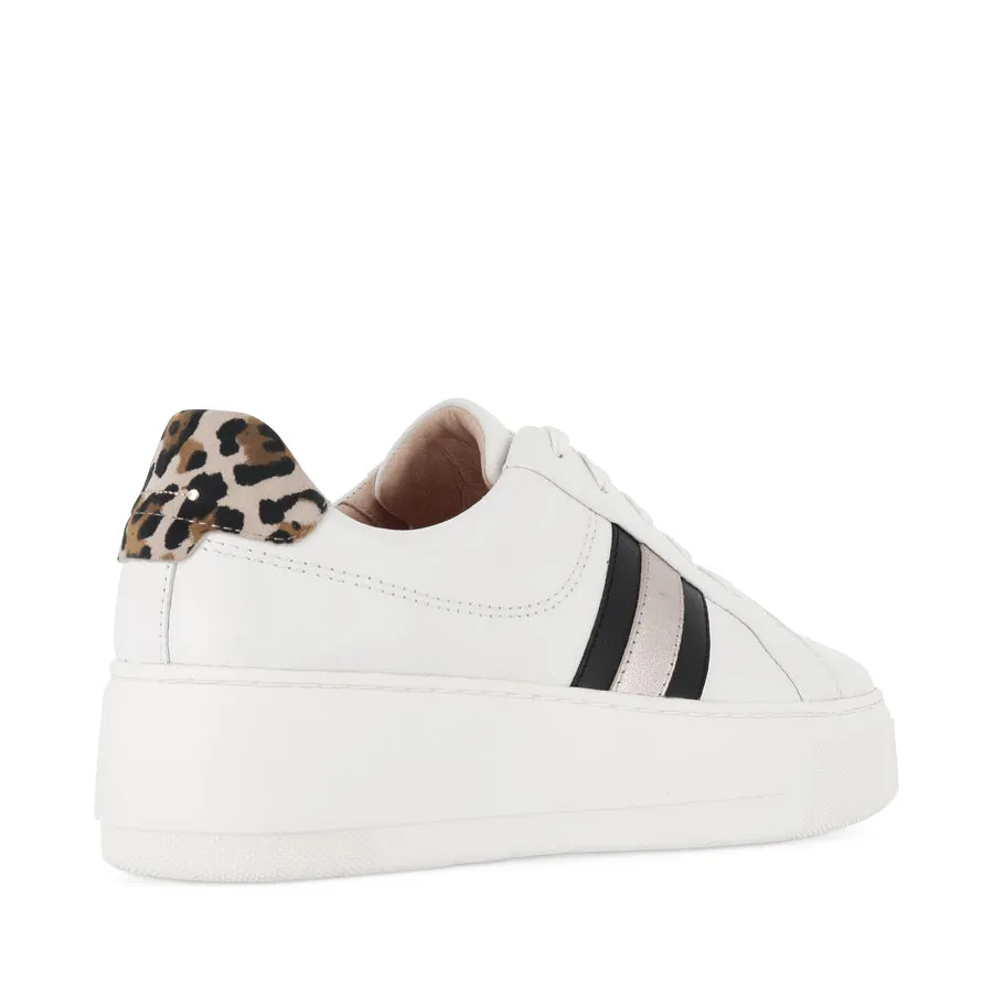 Boosted flair Training Ease RILEY - WHITE/BLACK/LEOPARD LEATHER