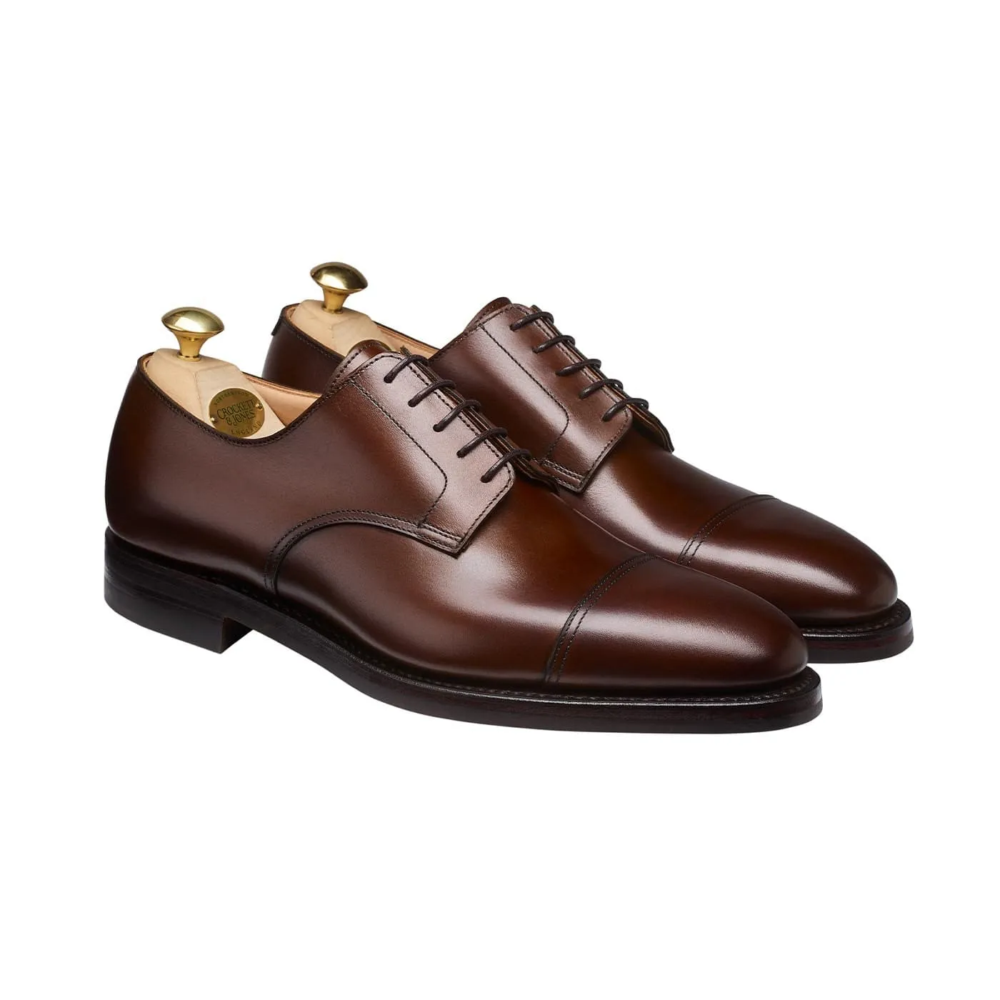 Ripon Dark Brown Burnished Calf Minimalist Style Walking Comfort