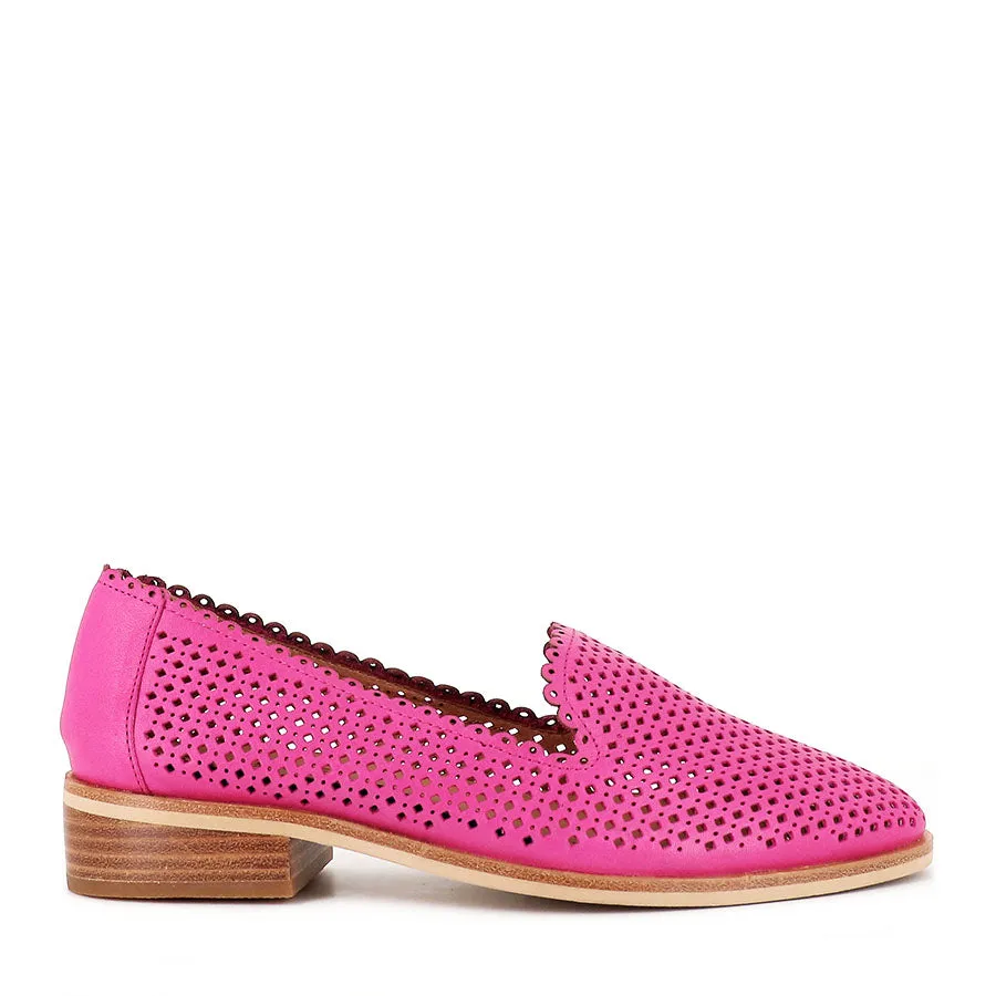 ROCKIN - FUCHSIA LEATHER Breathable Lining Way True