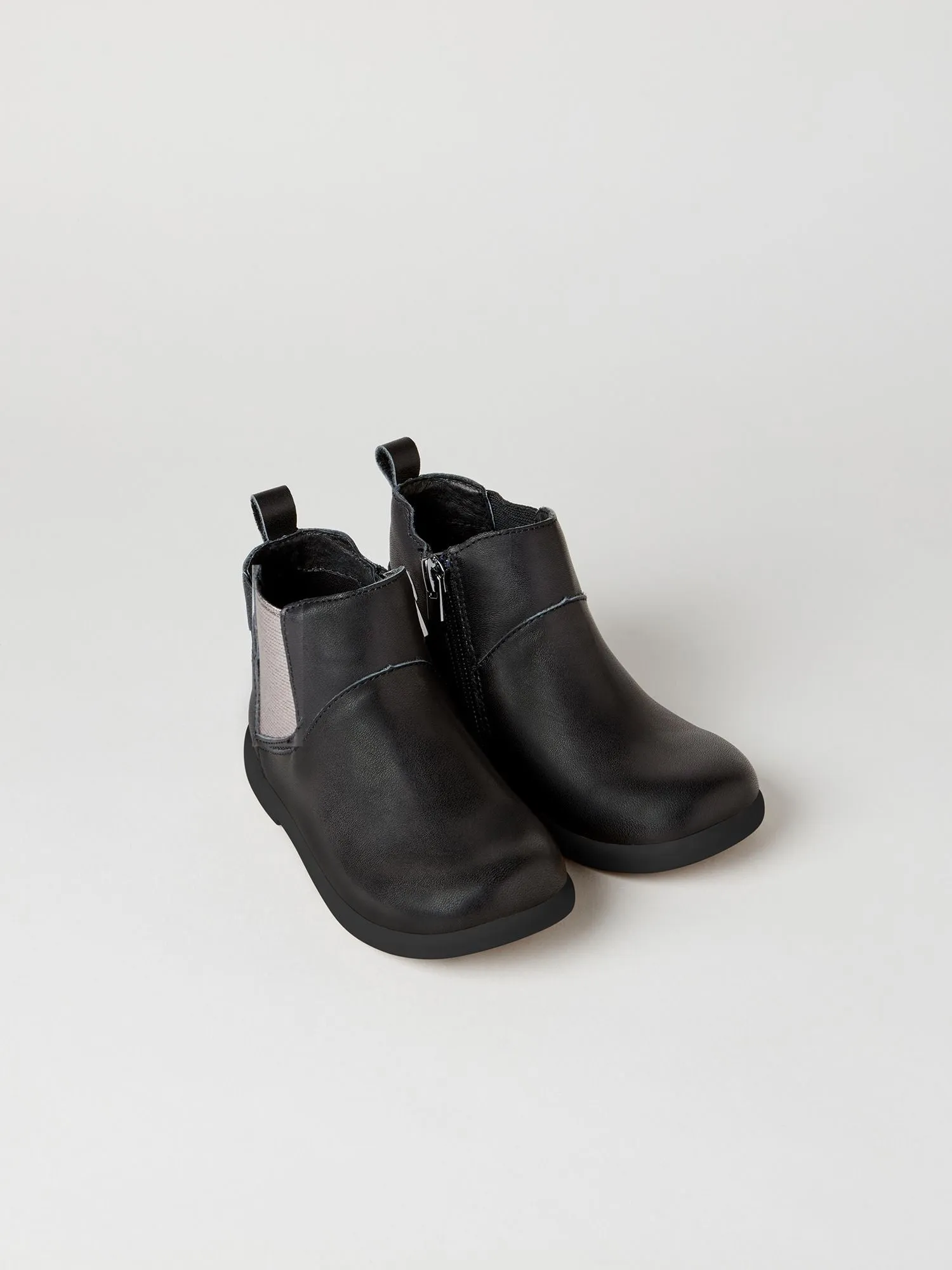 Rockit Infant Kids' Boot Black/Pewter with Black Sole Rugged Function