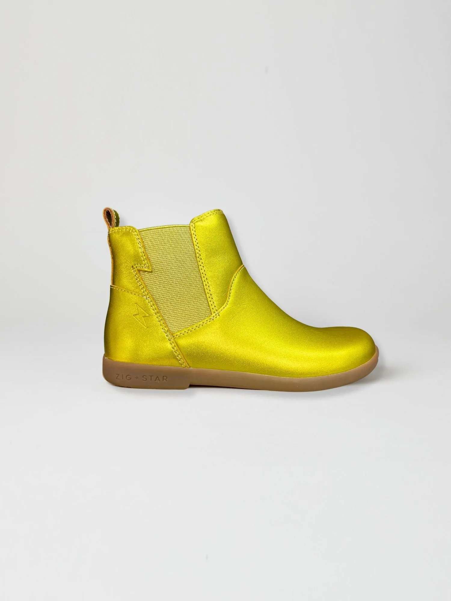 Rockit Junior Kids' Boot Acid Yellow Metallic Crisp Look Work Ready