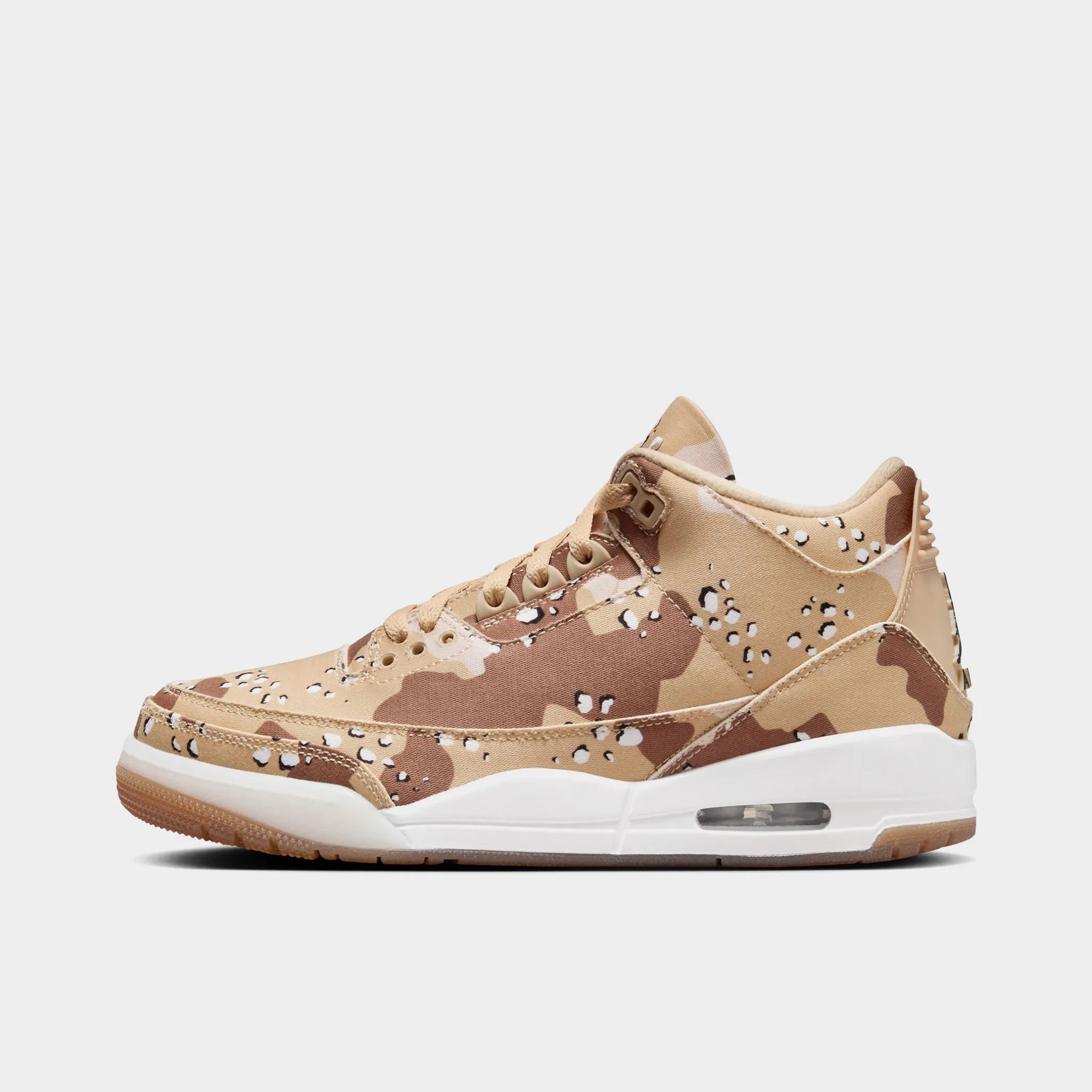 Balanced Foam Core Pressure Relief Zones Jordan Women's 3 Retro Tex DK Driftwood / Sail Hemp - Velvet Brown