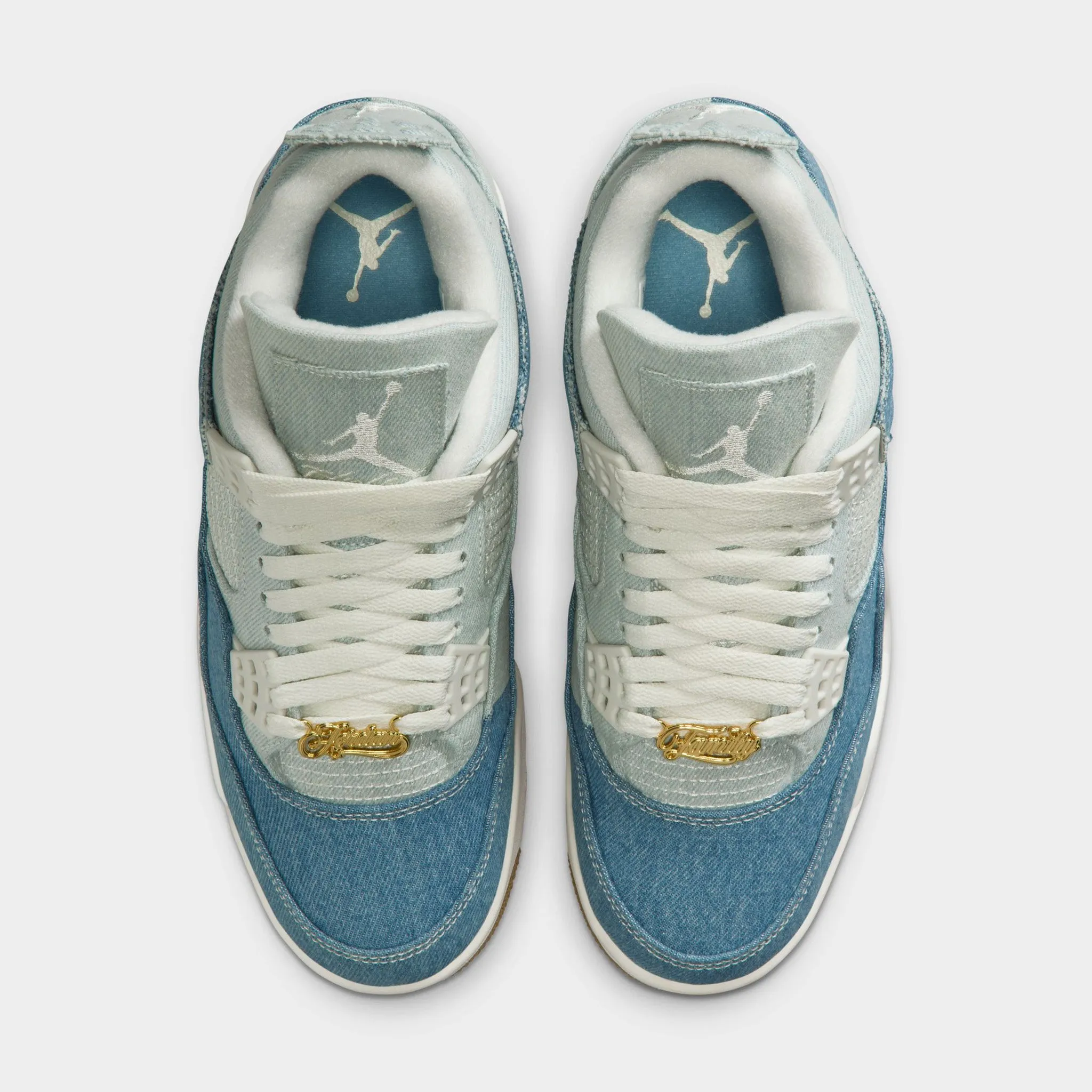 Daily Commuting Jordan Women's 4 Retro Sail / Gum Light Brown - Worn Denim