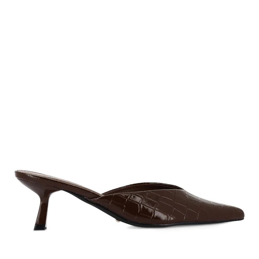 Hope Glow Closed Toe ADELE - CHOC PATENT CROC