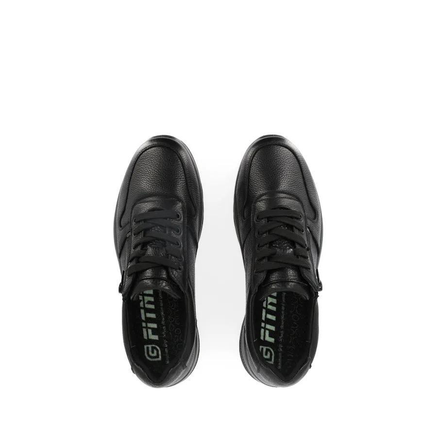 Comfortable Strapping RORY R-1282 - BLACK LEATHER
