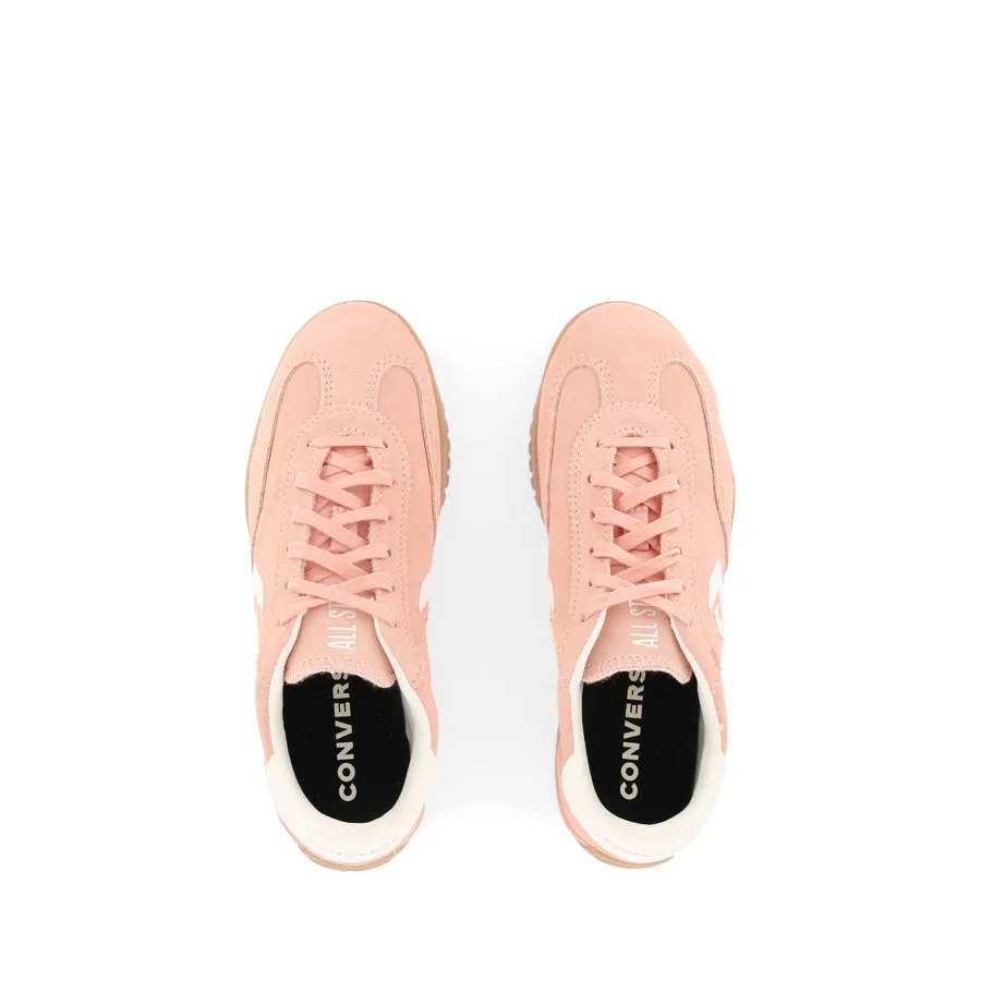 Orthopedic Footbed RUN STAR TRAINER LOW SUEDE - FLAMINGO FADE/EGRET/LIGHT BROWN