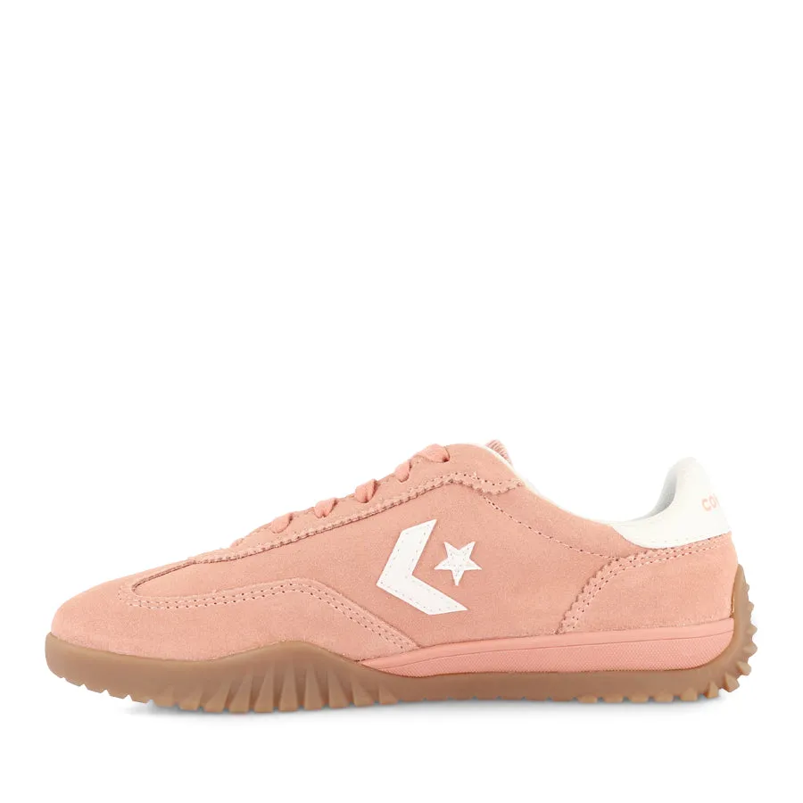 Light Framework Minimalist Styling RUN STAR TRAINER LOW SUEDE - FLAMINGO FADE/EGRET/LIGHT BROWN