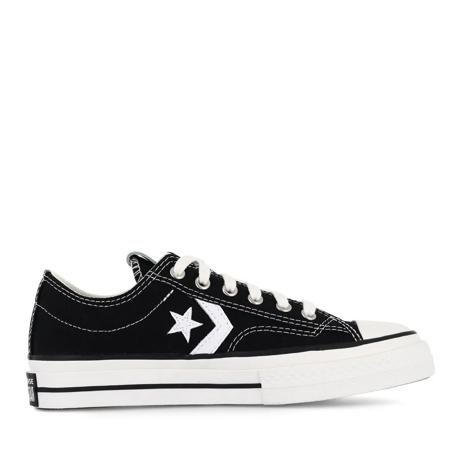 STAR PLAYER 76 LOW - BLACK/VINTAGE WHITE Stretchy Material Snug Heel Lock