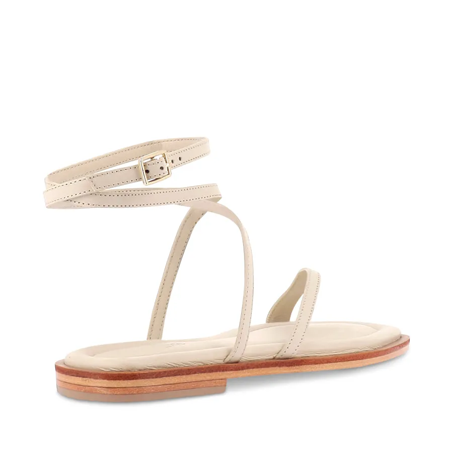 BRIDGETTE - CHALK Open Front Sandal Insole