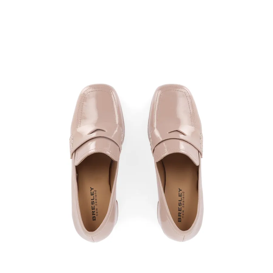 SMALE - NUDE PATENT LEATHER Grip Clear