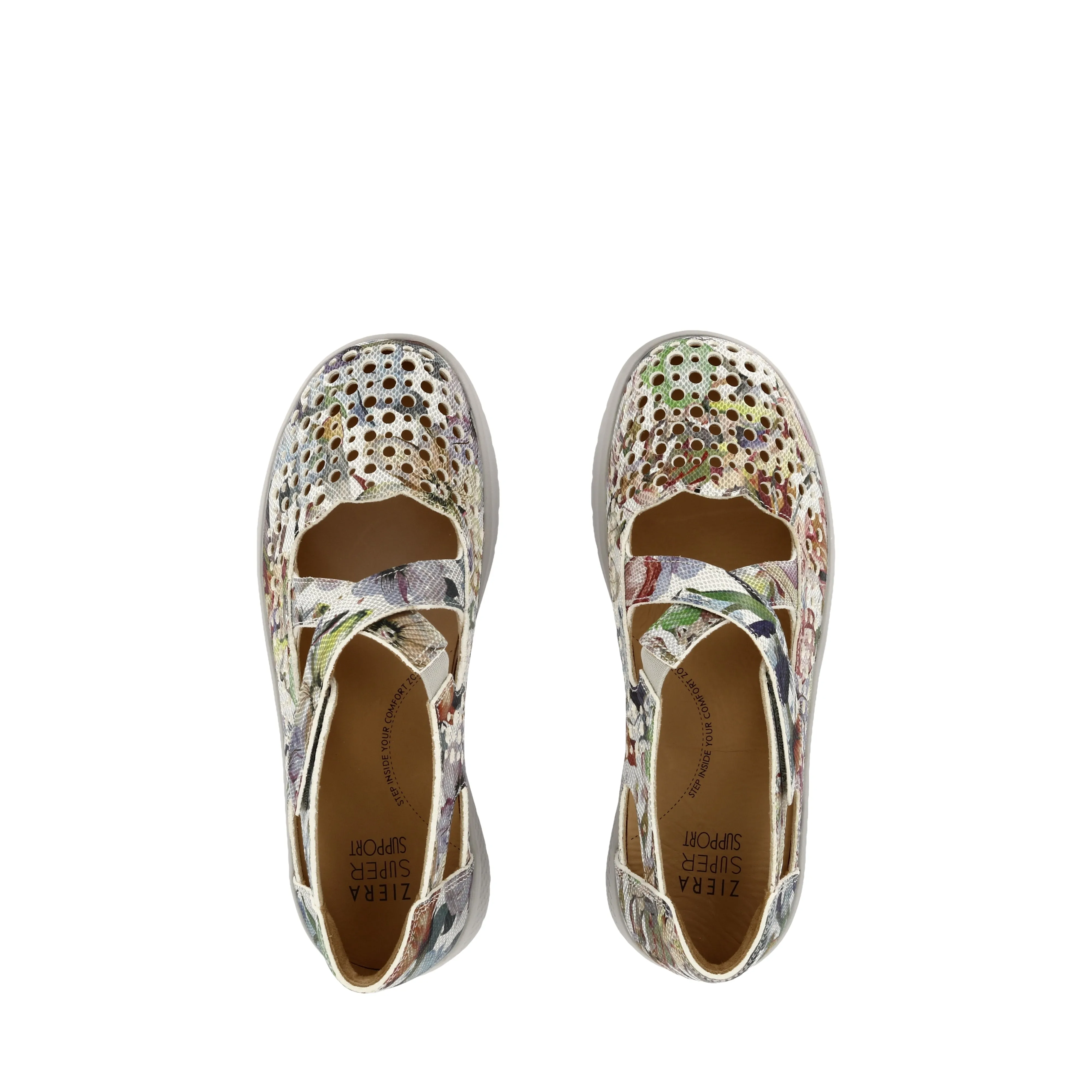 Slip On Style Happy Walk SACHET XF - BLUE SILVER MULTI LEATHER