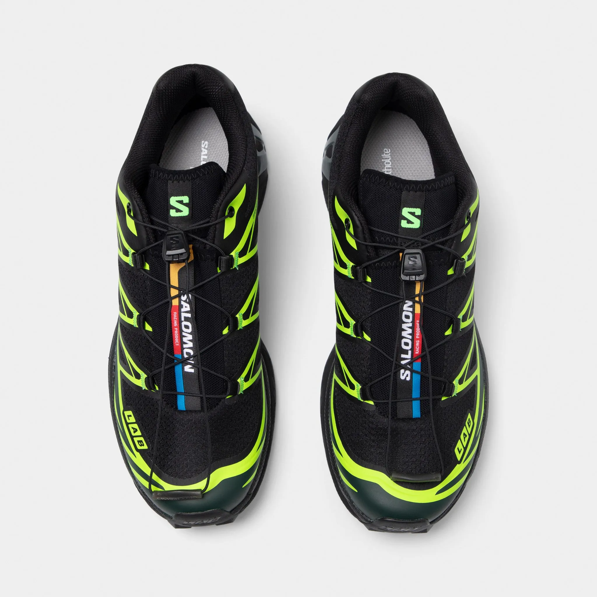 Zero Grip Failure Salomon XT-6 Black / Ponderosa Green - Green Gecko