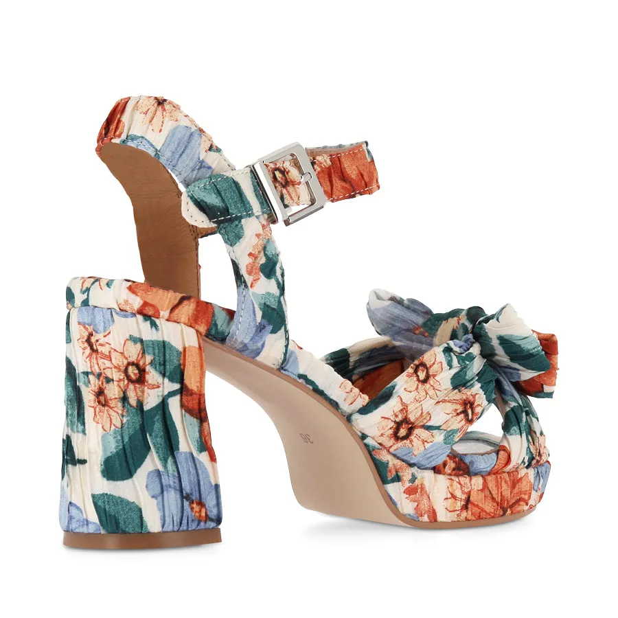 SAM - BEIGE FLORAL Cushioned