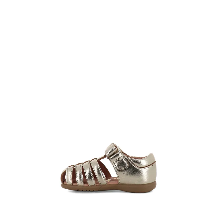SHELLY E - GOLD Comfy Open-toe Shoes