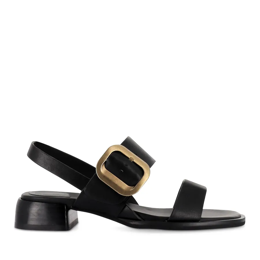 Stone Glow Padded collar TEGEAN - ONYX LEATHER