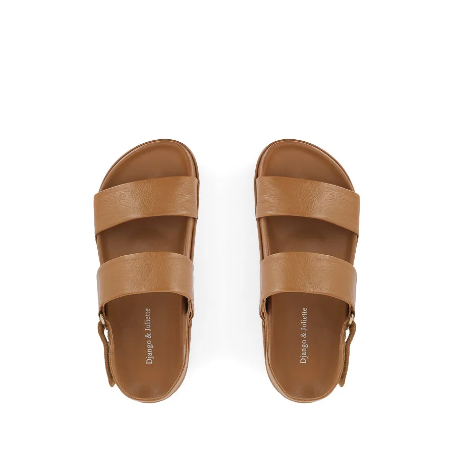 GABISSE - DARK TAN LEATHER Breathable Comfort