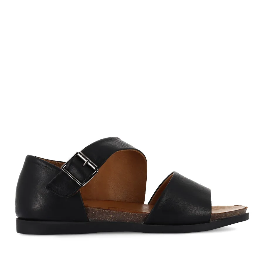 LUNA - BLACK LEATHER Everyday Outdoor Shoes