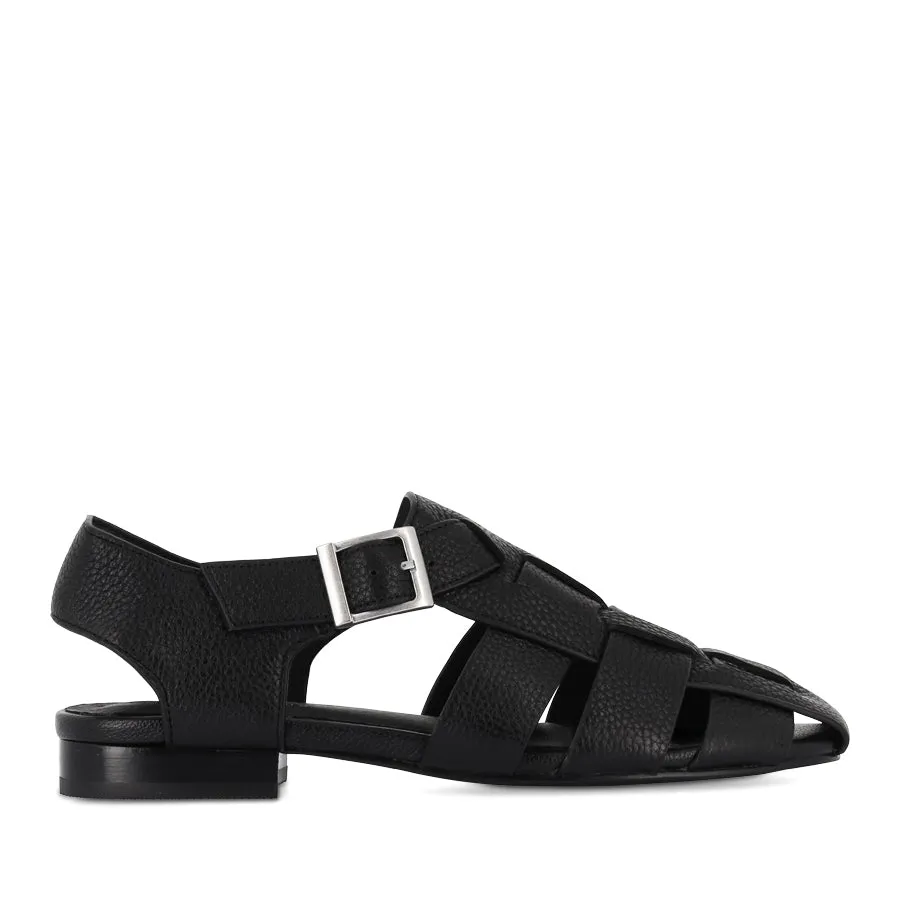SACRED - BLACK LEATHER Thin Sole