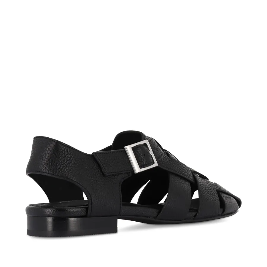 Comfort Walking Easy To Clean SACRED - BLACK LEATHER