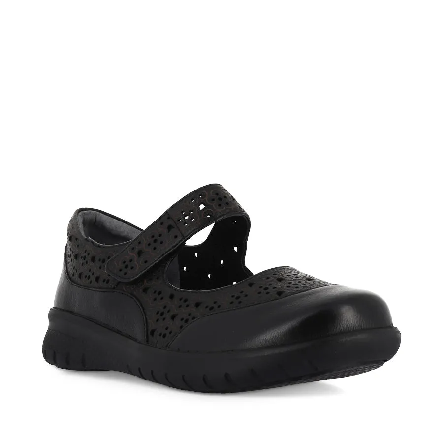 SANELLE XF - BLACK LEATHER Elastic