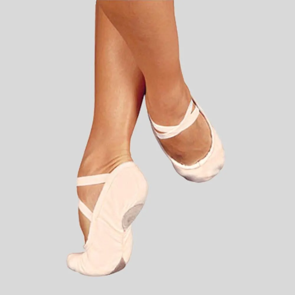 Ultimate materials SANSHA PINK CANVAS BALLET SLIPPER - PRO 1C