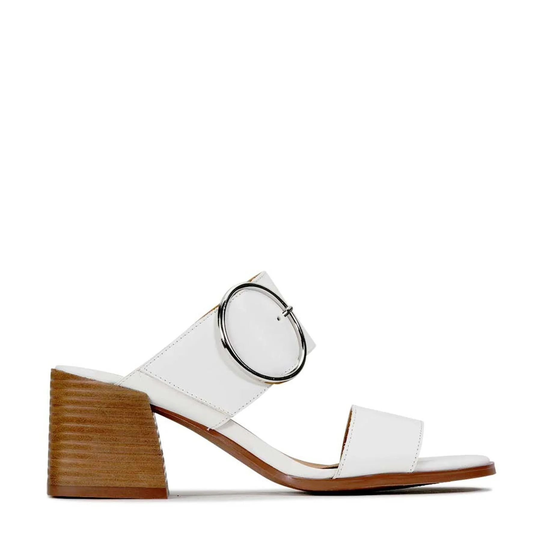 Jog Mode Boutique Mood SART LEATHER DOUBLE STRAP MULE SANDAL