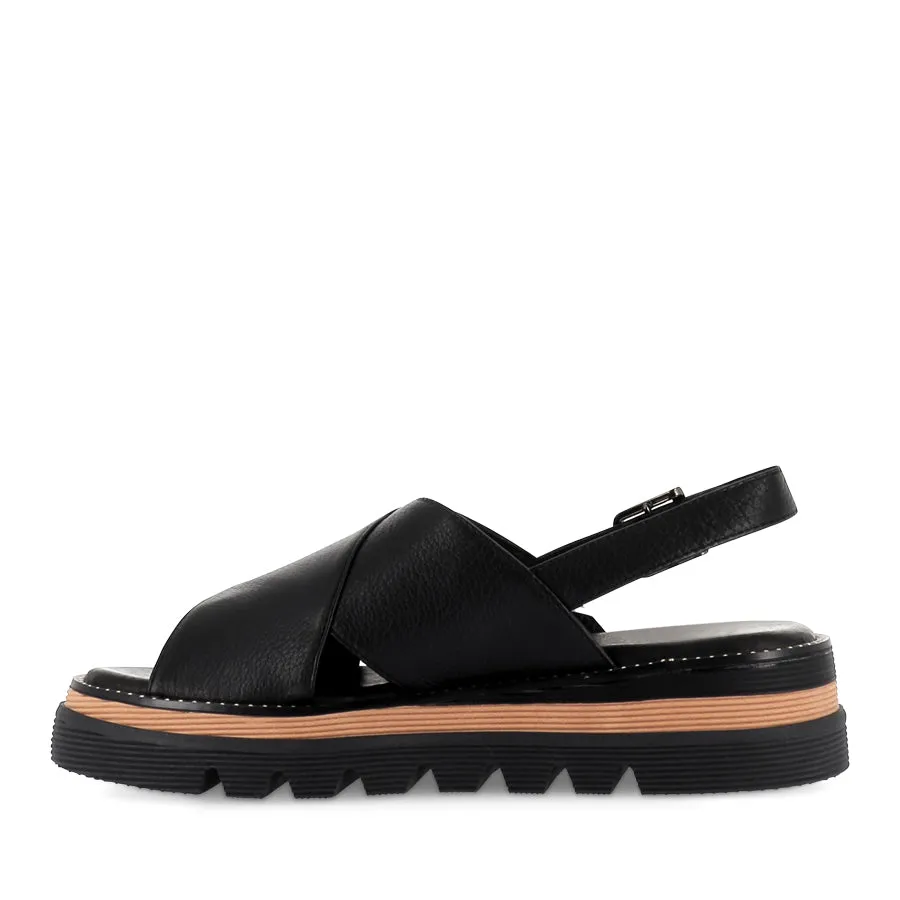SASI - BLACK LEATHER Memory Foam