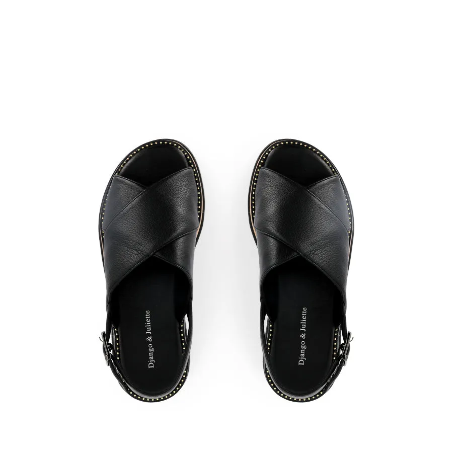 SASI - BLACK LEATHER Relax Style Trend Ready