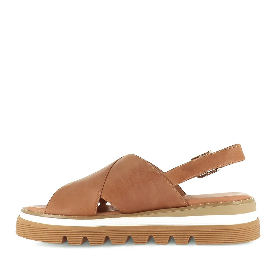 SASI - TAN LEATHER No Pressure Fit