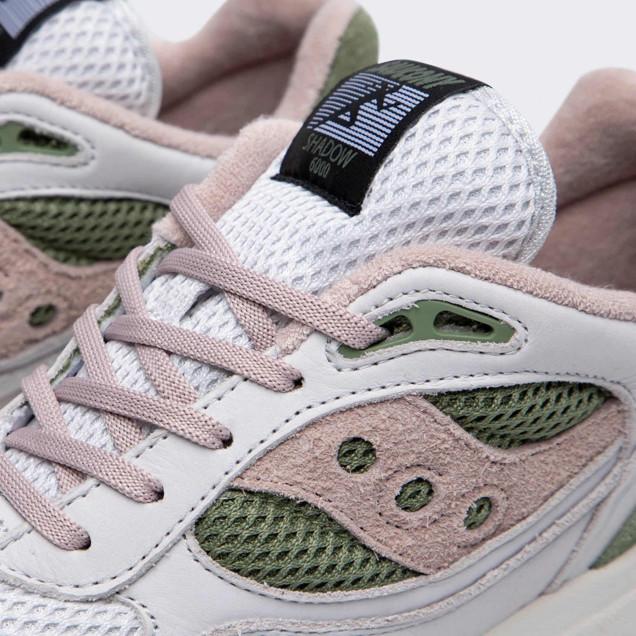 Barefoot Shoe Tech No Tie Saucony Shadow 6000 Grey / Green