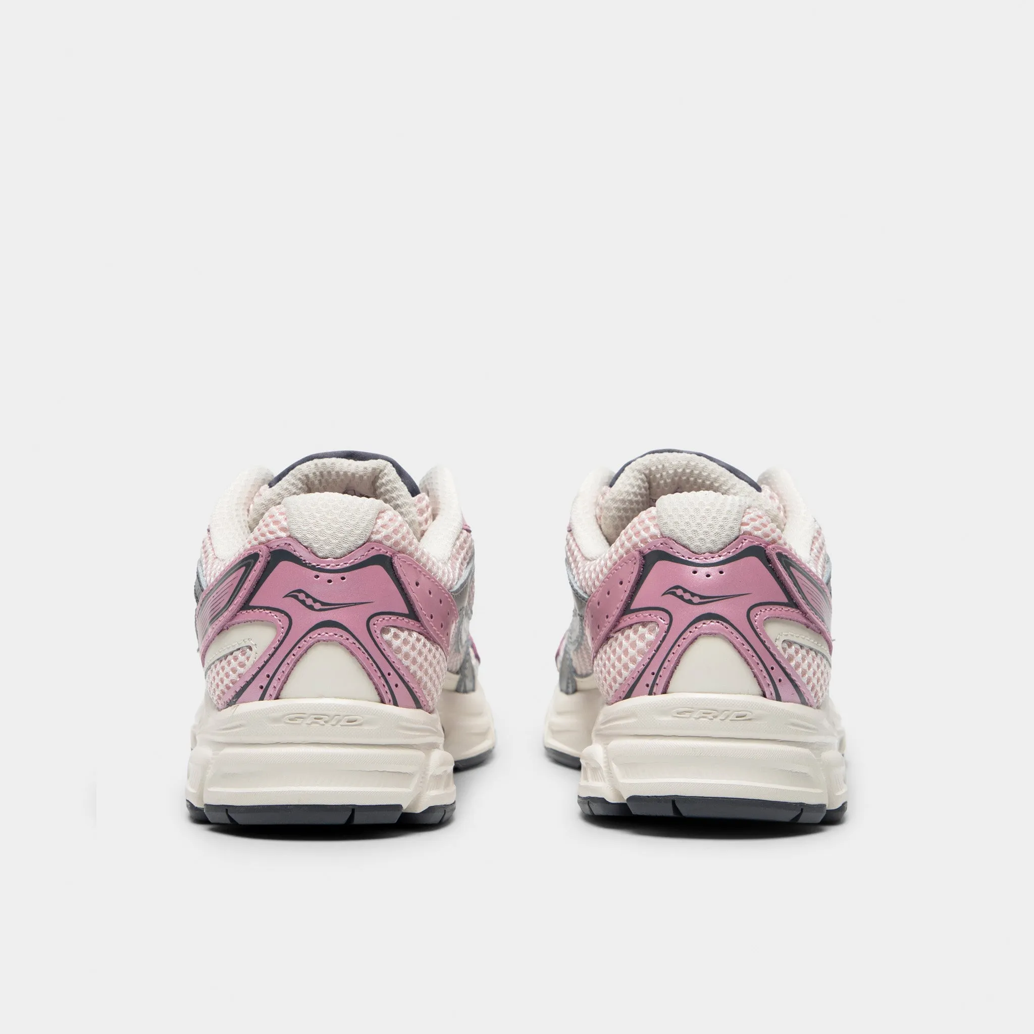 Saucony Women's Ride Millennium White / Lilac Resilient Sole Neutral Use