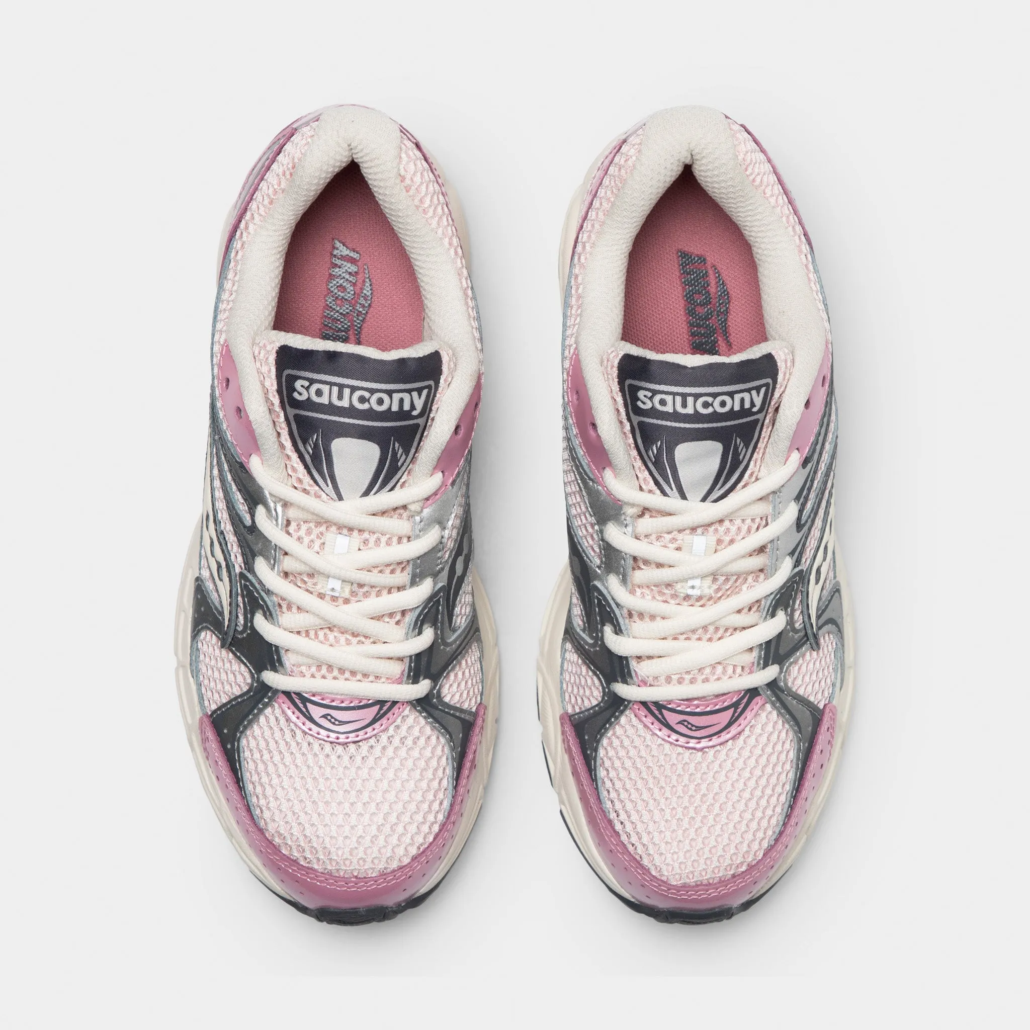 Saucony Women's Ride Millennium White / Lilac Moisture Wicking Insole