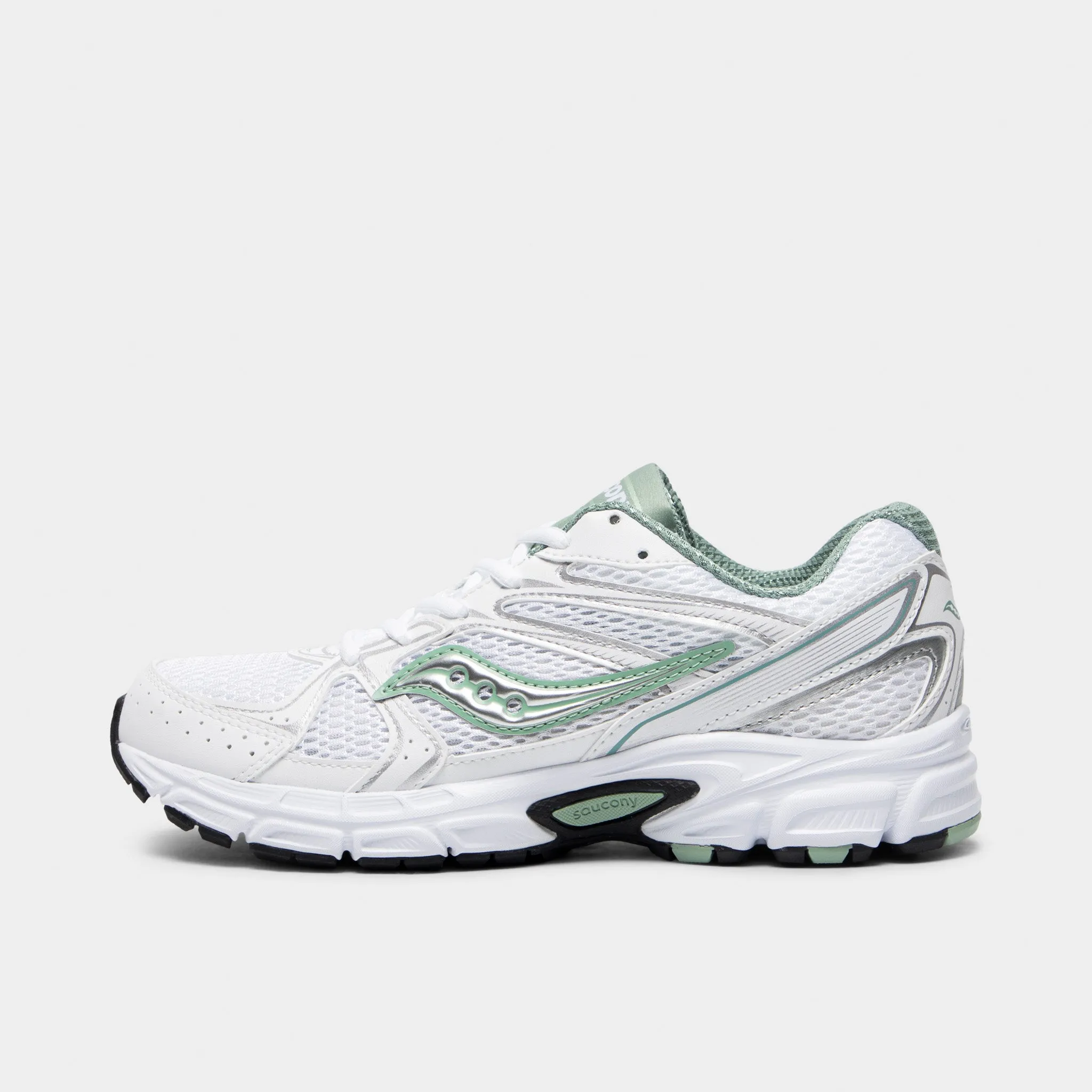 Saucony Women's Ride Millennium White / Sage Impact Diffusing Plate
