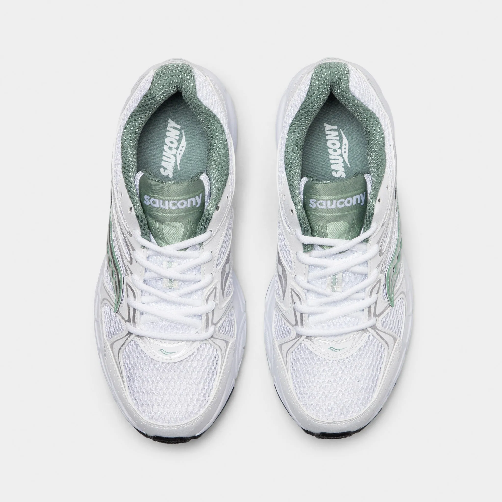 Anti Tear Material Comfort-Oriented Saucony Women's Ride Millennium White / Sage
