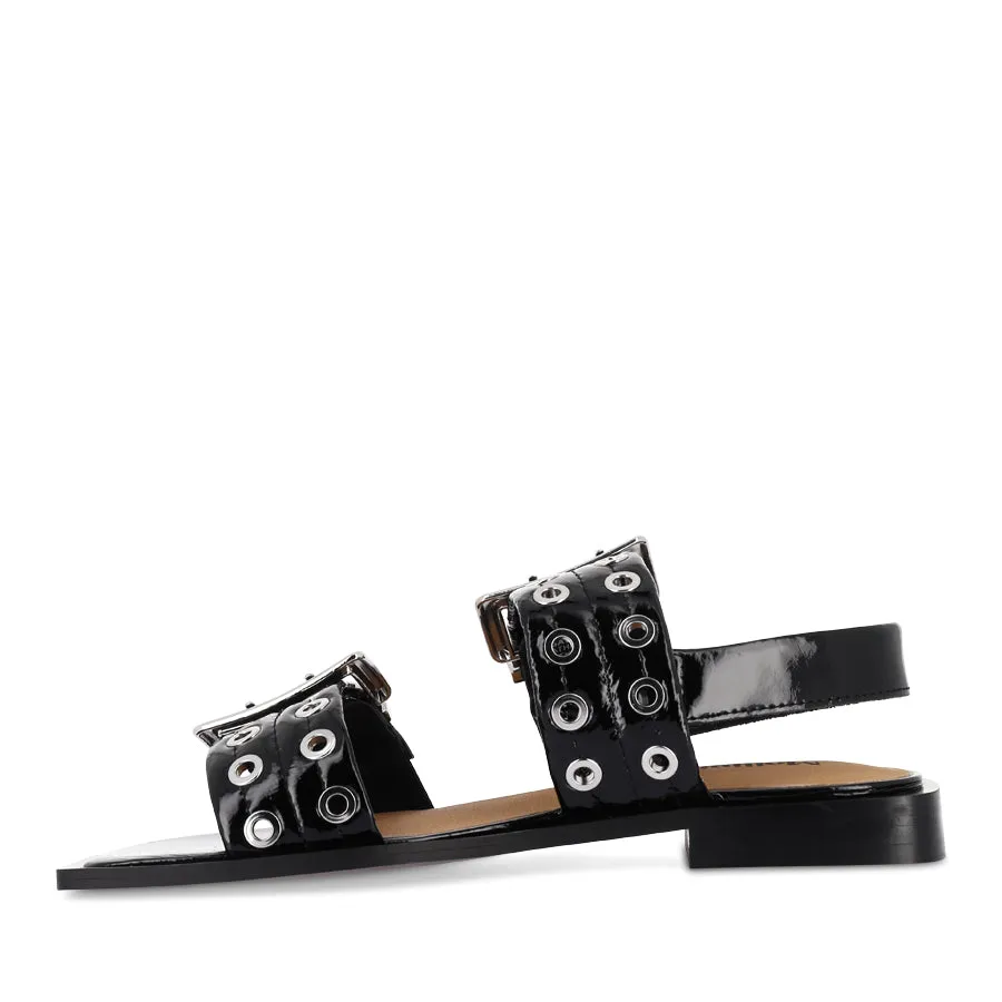 All-Purpose Footwear Slip Resistant Sole SAVINA - BLACK PATENT