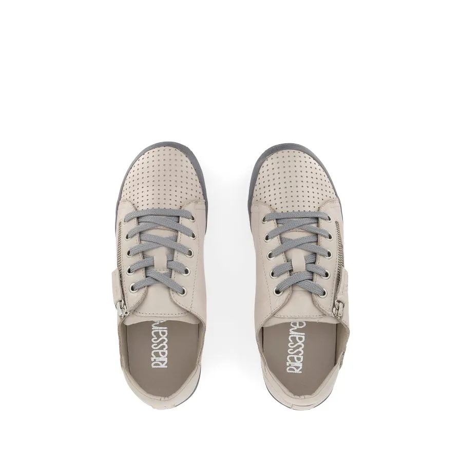 Woven Texture TAILS - TAUPE LEATHER