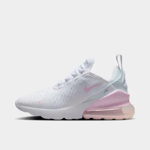 Nike Air Max 270 GS White / Pink Foam - Light Smoke Grey Travel Step Pace Control