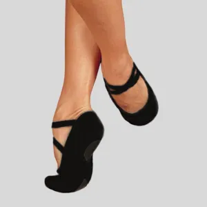 SANSHA BLACK CANVAS BALLET SLIPPER - PRO 1C Fashionable Design low - quality