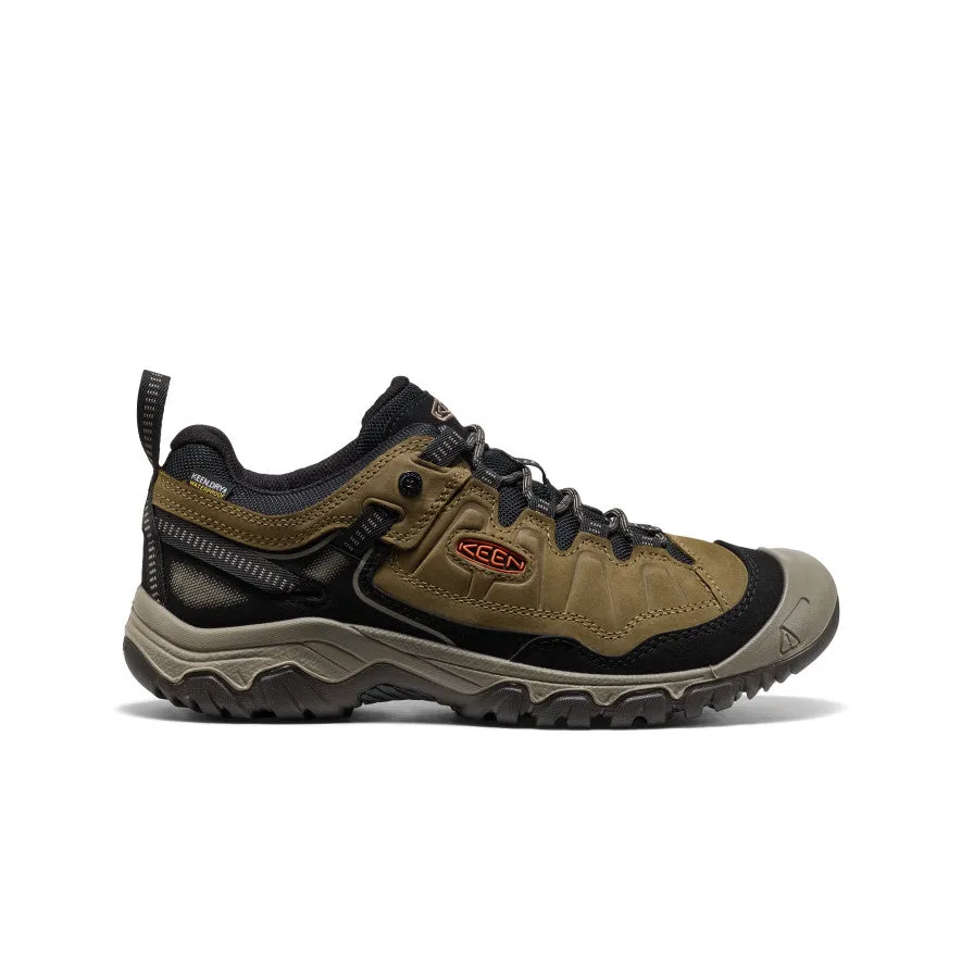 energy-efficient Men's Targhee IV Waterproof Hiking Shoe  |  Dark Olive/Gold Flame