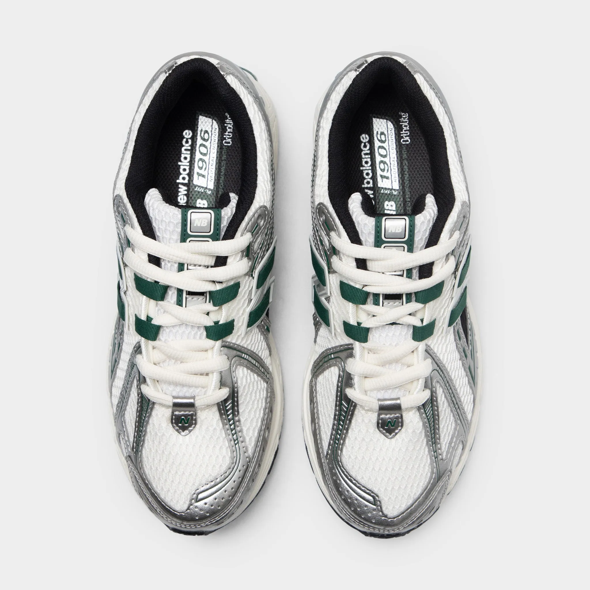 New Balance 1906 Silver Metallic / Night Watch Green Lightweight Midsole Hard Surface