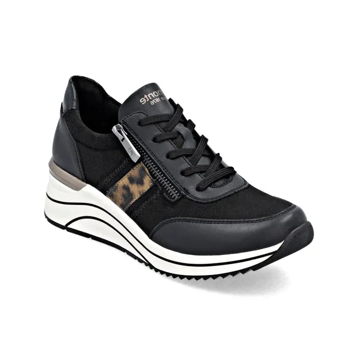 RIEKER DAMEN - D0T0904 - BLACK Fresh Drop Matte Base