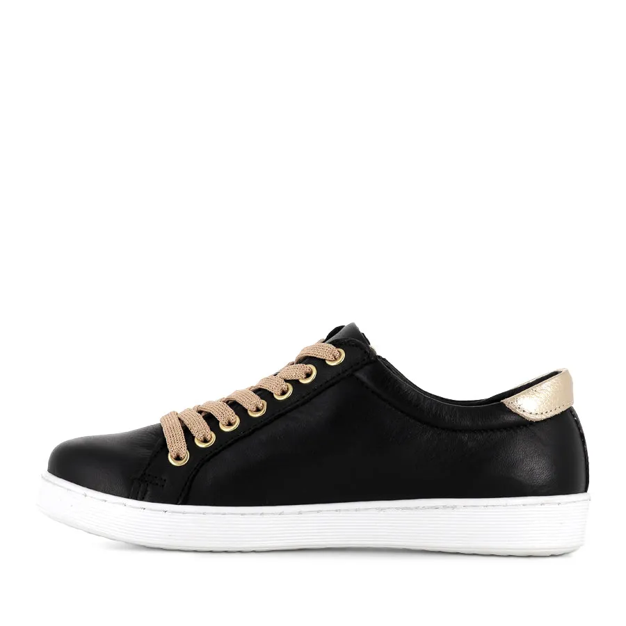 Responsive cushioning TOKEN FRESH - BLACK/GOLD LEATHER